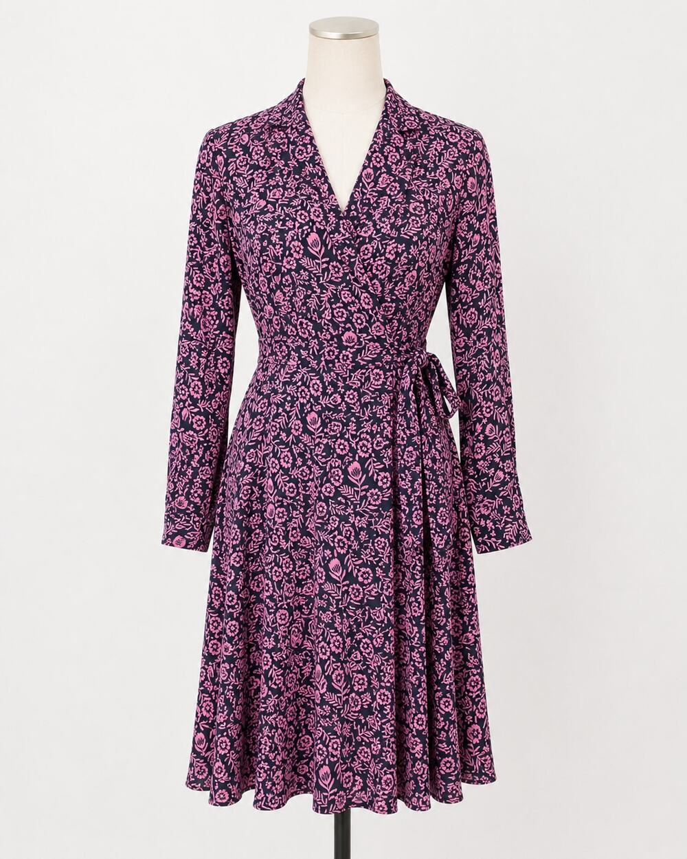 Nanette Lepore Floral Pink Dress Long Sleeve 2